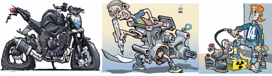 AS&Iacute; LLEGAN LAS MOTOS AL TALLER DEL GALLEGO DE FAZERMOTOS.COM.AR